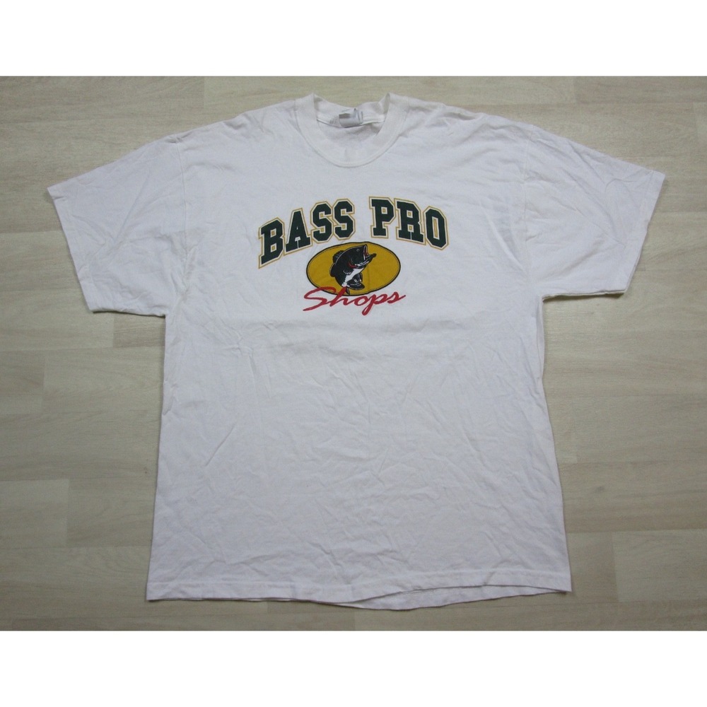 Vintage Y2K Bass Pro Shops T Shirt Men's (2X) Sporting Goods Hunting Fishing